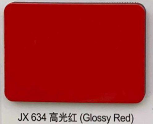 Muestra de lámina JX 634 en rojo brillante