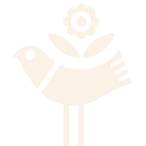 Logo de Tagers, un pájaro con una flor