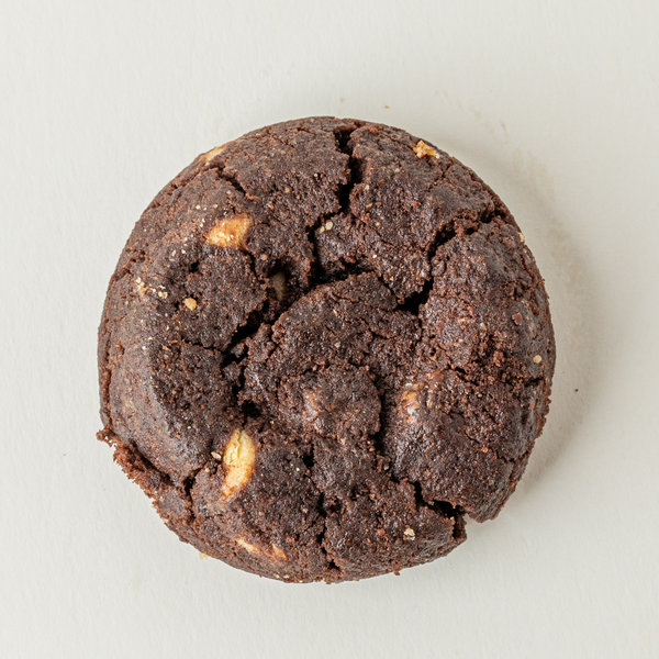 Cookie de chocolate de Miss Patty Bam Bam vista desde arriba