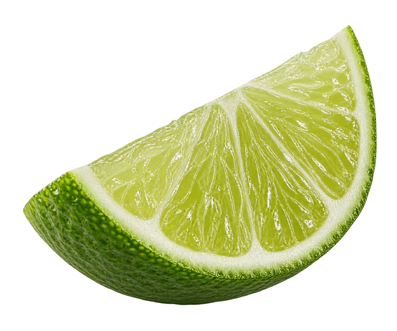 Gajo de limón verde junto al taco