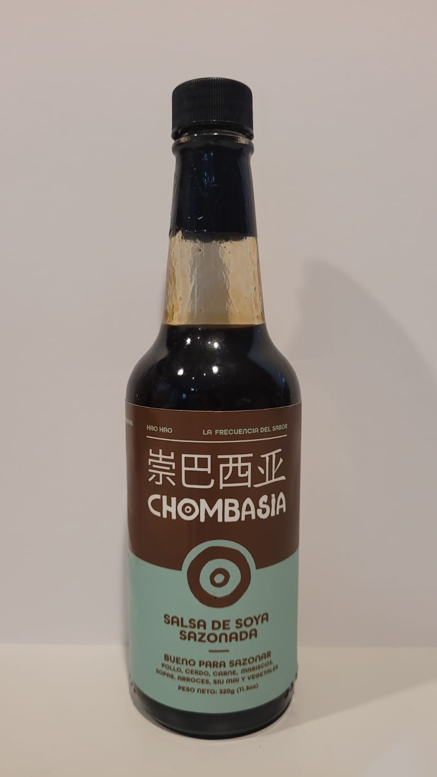Botella de Salsa Chombasia de Maito, salsa de soya artesanal