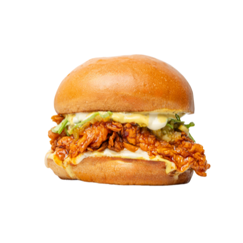 Chicken Buffalo Glaze de Besties, sándwich de pollo crujiente